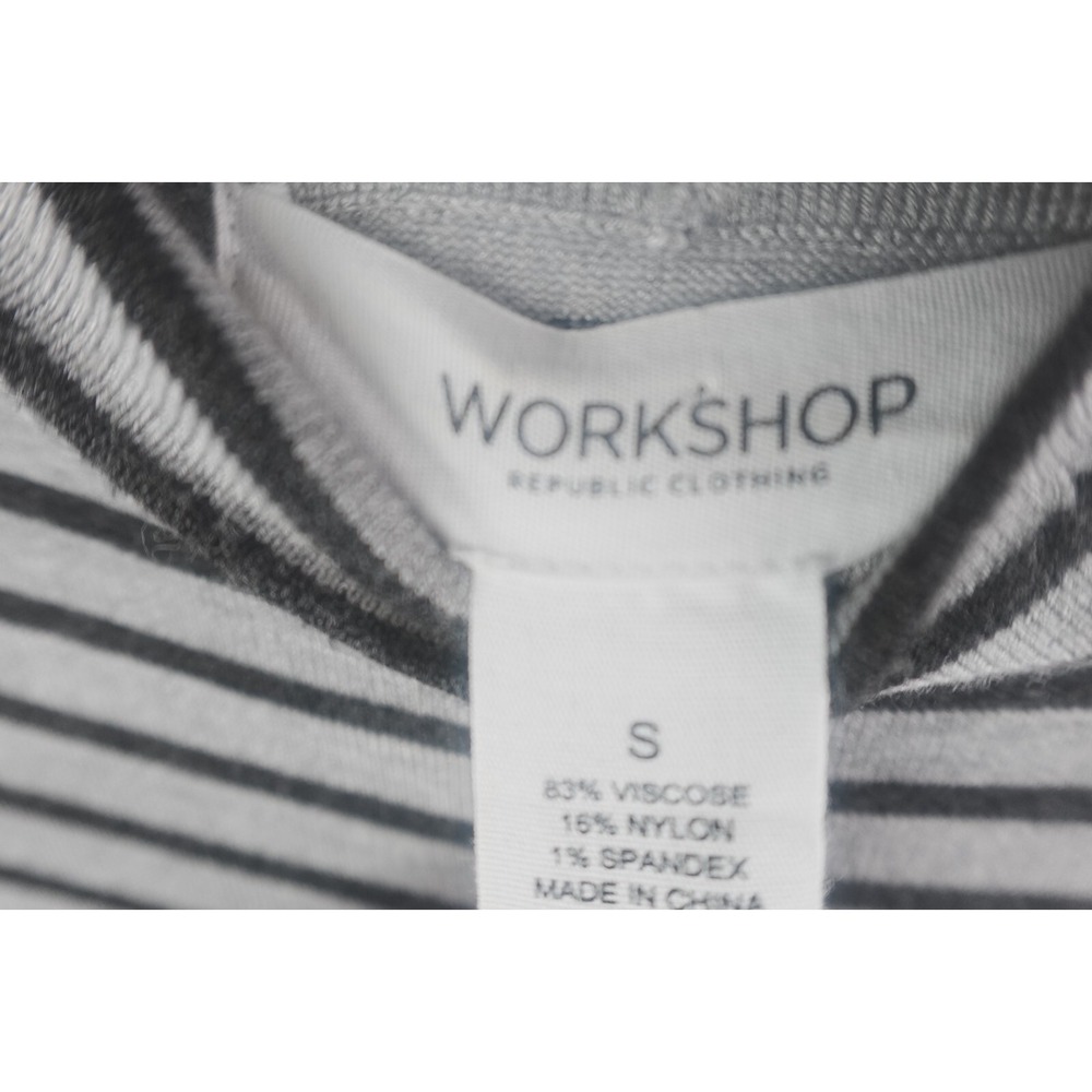 Workshop Republic Small Clothing Womens Pullover Viscose Nylon Spandex Striped - Picture 6 of 7